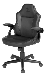 DELTACO DC120 Junior Gaming Chair, PU-leather,  Black (GAM-130)