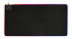 DELTACO Gaming DMP330 RGB Musemåtte med trådløs QI opladning, (1180x580x4mm)