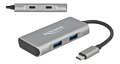 DELOCK - Hub - 4 Anschlüsse Der USB Hub von Delock kann via USB Type-C Schnittstelle an einen PC oder ein Notebook angeschlossen werden. Er verfügt über zwei USB Typ-A Buchsen sowie über zwei USB Type