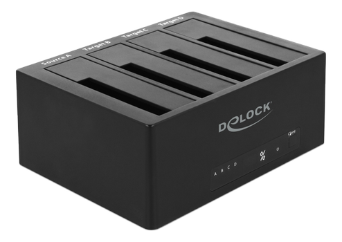 DELOCK USB 3.0 Docking Station for 4 x SATA HDD / SSD with Clone Function (64063)
