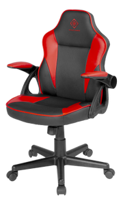 DELTACO DC120R Junior Gaming Chair, PU-leather,  Black/Red (GAM-130-BR)