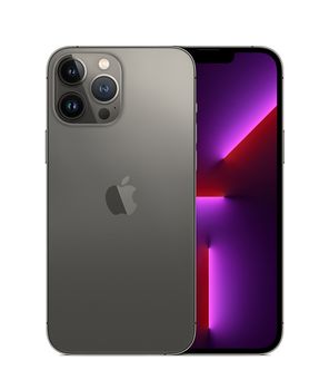 APPLE iPhone 13 Pro - 5G smartphone - dual-SIM / Internal Memory 256 GB - OLED-skärm - 6.1" - 2532 x 1170 pixlar (120 Hz) - 3 st. bakre kameror 12 MP, 12 MP, 12 MP - front camera 12 MP - grafit (MLVE3QN/A)