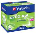 VERBATIM CD-RW plate 80min 700MB Sølv