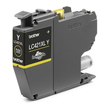 BROTHER LC421XLY - High Yield - yellow - original - ink cartridge - for Brother DCP-J1140DW,  MFC-J1010DW,  MFC-J1012DW (LC421XLY)