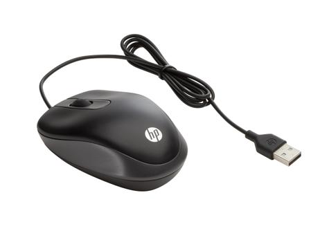 HP P Travel - Mouse - optical - 3 buttons - wired - USB (G1K28AA#ABB)