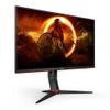 AOC C Gaming Q27G2S - G2 Series - LED monitor - gaming - 27" - 2560 x 1440 QHD @ 165 Hz - IPS - 350 cd/m² - 1000:1 - 1 ms - 2xHDMI, DisplayPort - matte black front, matte black/red back side (Q27G2S/EU)