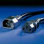 VALUE Power Cable C14 to C13. Black. 1.0m Factory Sealed