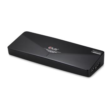 Club 3D SenseVision USB 3.0 4K Docking Station - dokkingstasjon - USB - DVI, HDMI, DP - 1GbE (CSV-3103D)