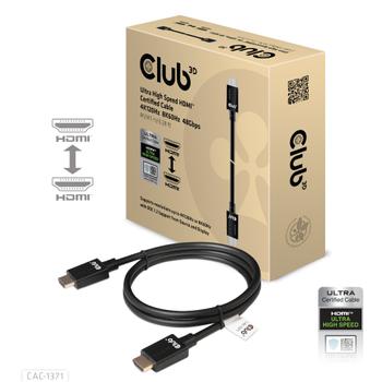 CLUB 3D HDMI-kabel 1m Sort (CAC-1371)