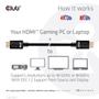 CLUB 3D HDMI-kabel 1m Sort (CAC-1371)