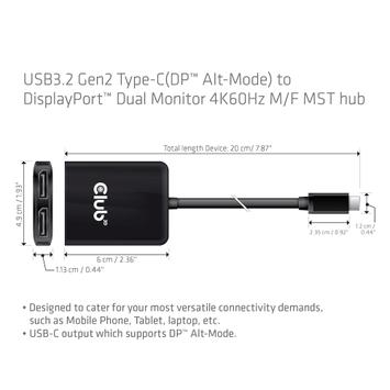 Club 3D video adapter - 20 cm (CSV-1555)