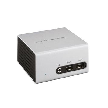 Club 3D SenseVision USB 3.0 4K Mini Docking Station - dokkingstasjon - USB - DVI, HDMI - 1GbE (CSV-3104D)