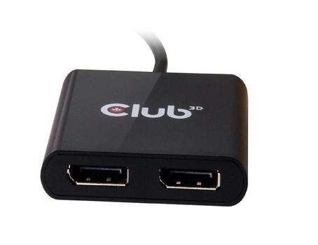 CLUB 3D Club3D Adapter USB 3.1 Typ C > 2x DP 1.2 St/Bu retail (CSV-1545 $DEL)