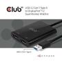 CLUB 3D Cable C3D USB A to DP 1.2 Dual Display USB 3.1, 4K 60Hz, 2x  DP 1.2 (CSV-1477)