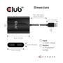 CLUB 3D Cable C3D USB A to DP 1.2 Dual Display USB 3.1, 4K 60Hz, 2x  DP 1.2 (CSV-1477)