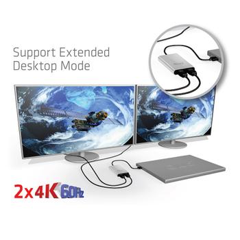 CLUB 3D adaptor Thunderbolt 3  2x DP (CSV-1577)