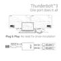 CLUB 3D Thunderbolt 3 to HDMI 2.0 Dual 4K 60Hz (CSV-1574)