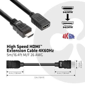 CLUB 3D Kabel HDMI->HDMI S/B 5m CLUB-3D (CAC-1325)