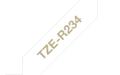 BROTHER TZe-R234 textile tape gold/white 12mm/4m