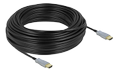 DELOCK Høj hastighed HDMI-kabel - HDMI (han) til HDMI (han) - 30 m - fiberoptik - sort - 4K support, Active Optical Cable (AOC)