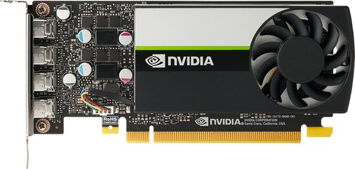 HP NVIDIA T1000 4GB 4mDP GFX w/2 mDP to DP Adapter (20X22AA)