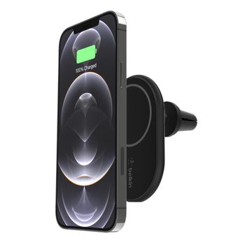 BELKIN BOOST CHARGE MAGNETIC WRLSS CAR MOUNT WITH CAR CHARGER CHAR (WIC004BTBK)