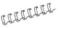 FELLOWES Wire comb metal black 10mm A4 (100)