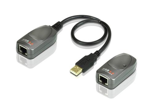 ATEN UCE260, USB 2.0 förlängning via Ethernet, 60m, 480Mb/s, sv/grå (UCE260-AT-G)
