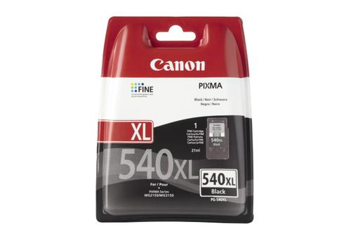 CANON PG-540XL ink cartridge black high capacity 600 pages 1-pack blister with alarm (5222B004)