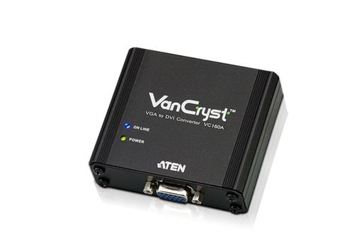 ATEN VanCryst VGA til DVI-adapter,  HD15 ha til DVI-hu, 1080p (VC160A-AT-G)