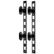 APC - Rackkabelstyringspanel (loddrett) - svart - 0U