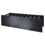 APC 3U Horizontal Cable Manager, 6'' Fingers top and bottom