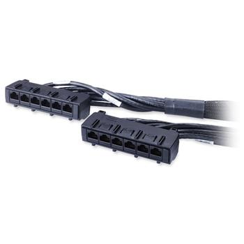 APC DATA DISTRIBUTION CABLE CAT6 UTP CMR 6XRJ-45 BLACK 3.3M (DDCC6-011)