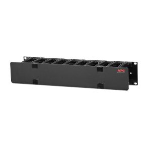 APC Horizontal Cable Manager, 2U x 4'' Deep, Single-Sided with Cover (AR8600A)