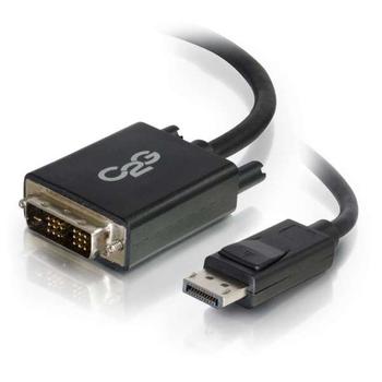 C2G G 1m DisplayPort to Single Link DVI-D Adapter Cable M/M - DP to DVI - Black - DisplayPort cable - single link - DisplayPort (M) to DVI-D (M) - 1 m - black (84328)