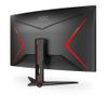 AOC Gaming C32G2AE/ BK - LED monitor - gaming - curved - 32" (31.5" viewable) - 1920 x 1080 Full HD (1080p) @ 165 Hz - VA - 250 cd/m² - 3000:1 - 1 ms - 2xHDMI, DisplayPort - speakers - black, red (C32G2AE/BK)