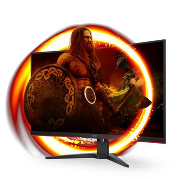 AOC C32G2ZE 32" Curved FullHD - 240Hz - Sort (C32G2ZE/BK)