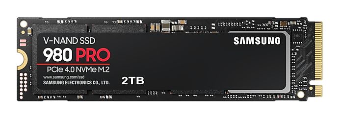 Samsung 980 PRO 2TB SSD PCIe 4.0 NVMe M.2 (MZ-V8P2T0BW)