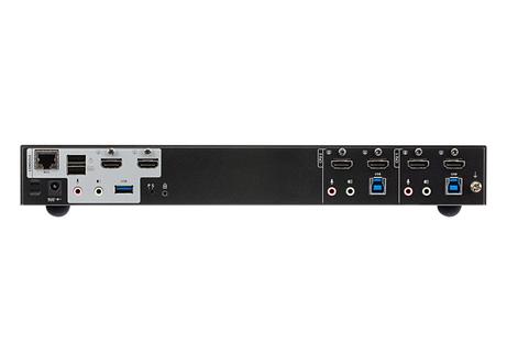 ATEN N CS1842 2-Port USB 3.0 4K HDMI Dual Display KVMP Switch - KVM / audio / USB switch - 2 x KVM / audio / USB - 1 local user - desktop - for VanCryst VS184B (CS1842)