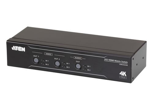 ATEN VM0202HB 2x2 True 4K HDMI Matix Switch (VM0202HB-AT-G)