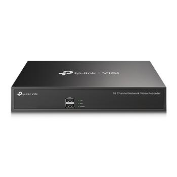 TP-LINK 16 Channel Network Video Recorder SPEC: H.265+/ H.265/ H.264+/ H.264,   Up to 8MP resolution,   Decoding capability/ 4-ch @2MP, 80 Mbps Incoming Bandwidth(up to 16 channels),   1x SATA Interface(up to 10 TB) (VIGI NVR1016H)