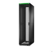 APC Easy rack, 48U, zwart, met dak, zwenkwielen, voeten, 4 beugels en zijpanelen, geen onderzijde, 2258H x 600B x 1100D mm