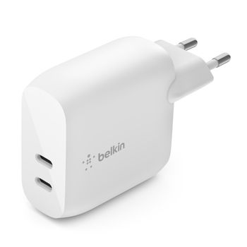 BELKIN DUAL 20W USB-C PD WALL CHARGER (40W) CHAR (WCB006VFWH)