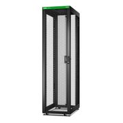 APC Easy Rack 600mm/48U/1000mm , with Roof, castors,feet and 4 Brackets, No Side panels,Bottom, black