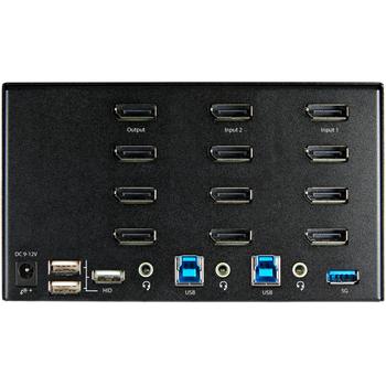 STARTECH 2 PT DP KVM SWITCH 4K 60HZ ULTRA HD CPNT (SV231QDPU34K)