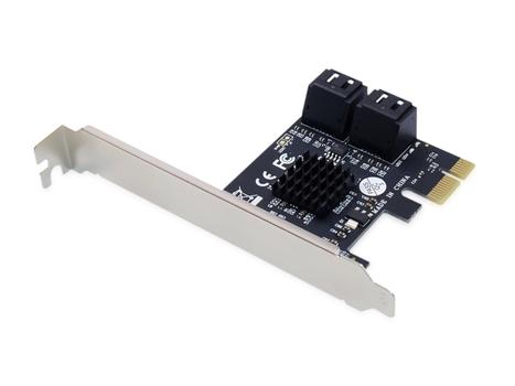 CONCEPTRONIC PCI Express Card 4 Port SATA III PCIe Adapter (EMRICK03G)