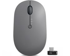 LENOVO o Go Multi-device - Mouse - blue optical - 3 buttons - wireless - 2.4 GHz, Bluetooth 5.0 - USB-C wireless receiver - thunder black