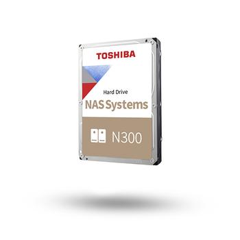 TOSHIBA N300 NAS - Hårddisk - 18 TB - inbyggd - 3.5" - SATA 6Gb/s - 7200 rpm - buffert: 512 MB (HDWG51JUZSVA)