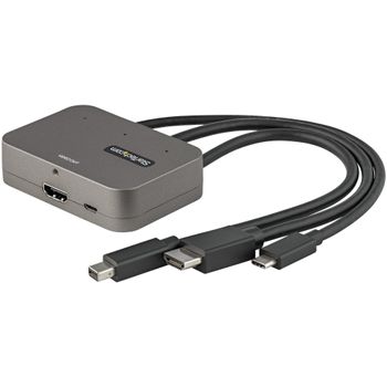 STARTECH StarTech.com 3-in-1 Multiport USB-C HDMI MiniDisplayPort to HDMI Adapter (CDPHDMDP2HD)