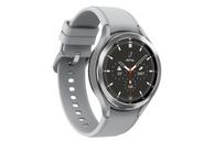 Samsung Galaxy Watch4 Classic - sølvfarget - smartklokke med åskamsportsbånd - sølv - 16GB - tysk versjon (SM-R895FZSADBT)